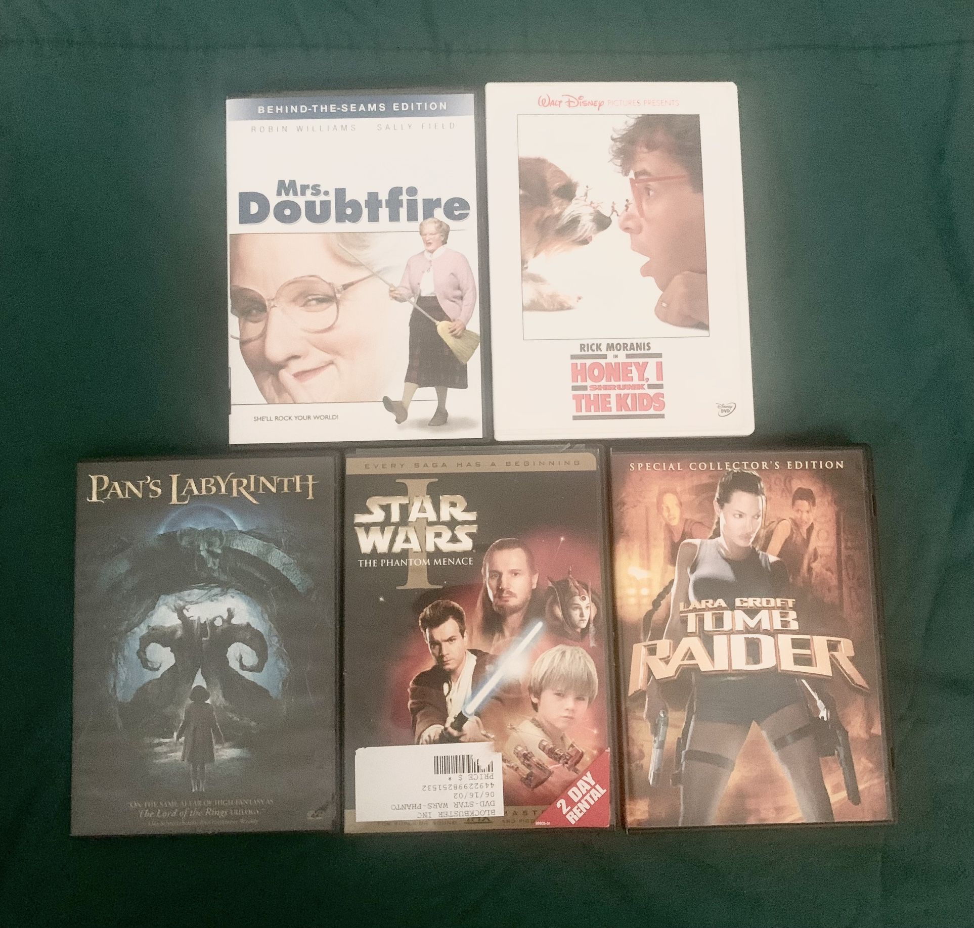 5/$10 DVDs