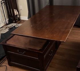 Storage Coffee Table with Lift-Top Extension & 6 Drawers