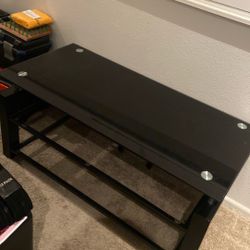 Black Glass Gamer Table or Coffee Table