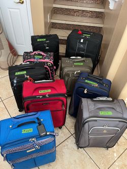 $35 each Travel on Plane luggage with wheels for easy walk along