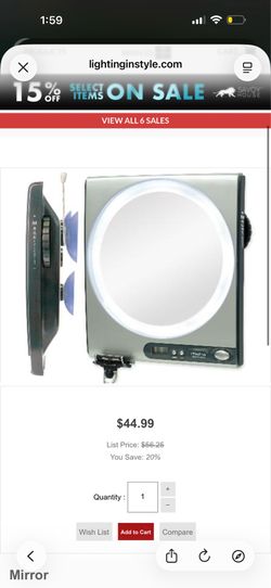 Mirror in Silver by Zadro from the Z`Fogless collection.