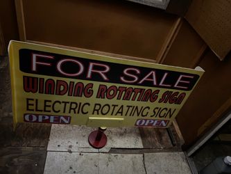 Business rotating sign for advertising