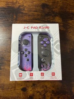 Nintendo Switch Wireless Joy-Con Controllers Purple Flame Design