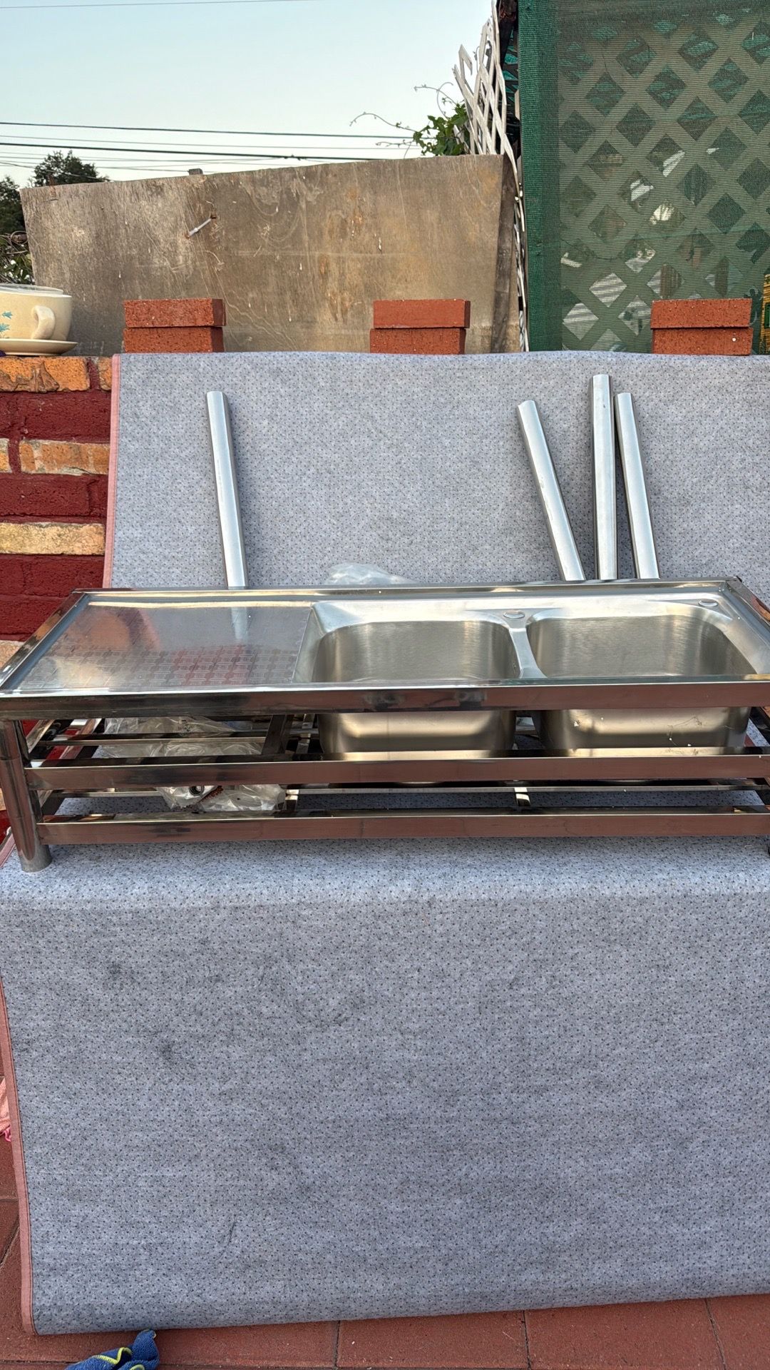 Double bowl sink stainless steel