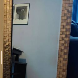 Chapman Brass Woven Front Mirror 