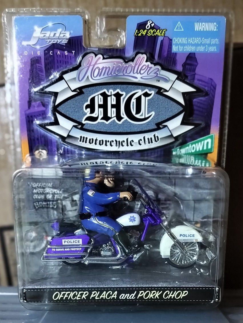 Homie Rollerz 1/24 'officer Placa' Homies, Homie Rollerz, Jada Toys, Matchbox, Hot Wheels, Collectables