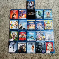 Disney Blu-Ray DVD Lot (21 Total) 
