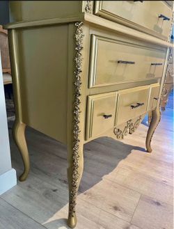 Elegant tall dresser