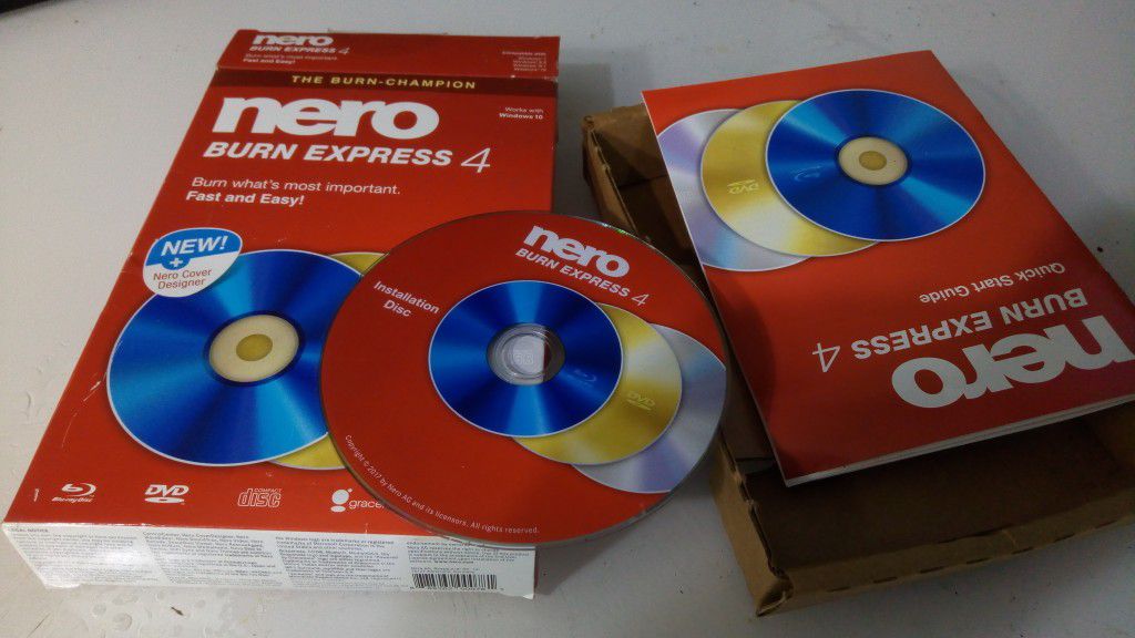 Nero dvd cd burning program