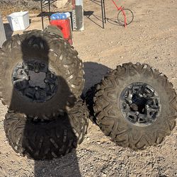 Size 12R wheels for RZR OR QUADS LIKE NEW !!