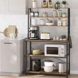 Coffee Bar, Baker’s Rack for Kitchen with Storage


