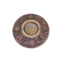 Antique 17th Century Style Spanish Walnut & Brass Iron Warming / Brazier Table, circa 1880

