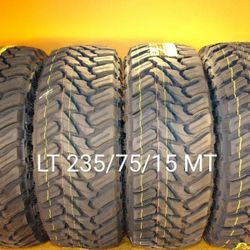 235/75/15 For Sale 4 New Tires LT MT Mud Terrain We Service Motorcycle Tires