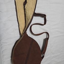 Sheepskin Lined badminton racket Bag Vintage