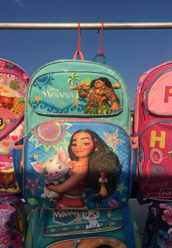 MOANA BACKPACKS AND ALL OTHER CHARACTERS