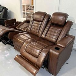 🤎Backtrack Chocolate Power Reclining Sofa
👌Ashley