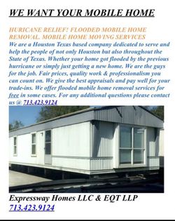 We want your mobile home!