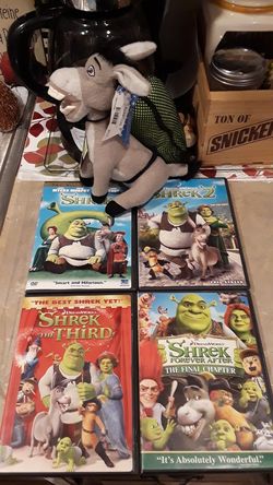 SHREK MOVIE BUNDLE & DONKEY W/KIDS TEE)