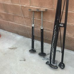 Fifth Wheel Tripod, And Two Stabilizing Jacks