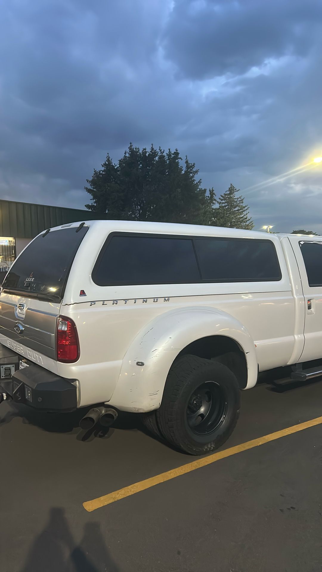 Ford F450 White Canopy