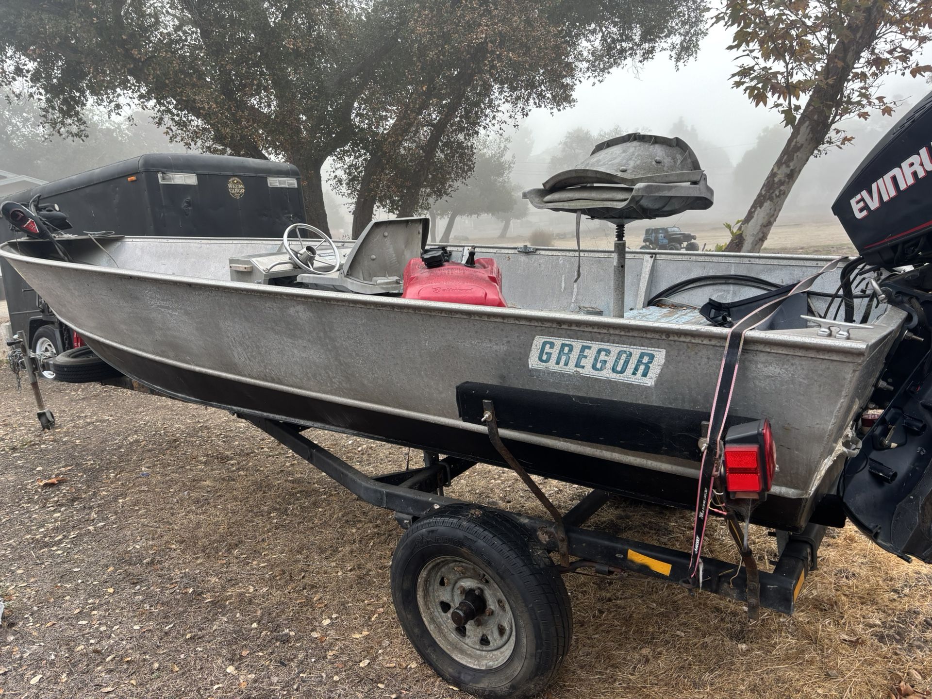 17’ Gregor Aluminum Boat