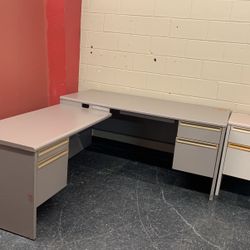 Metal L Shaped Desk