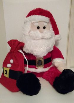 Santa Claus 30" Plush w Gift Sack