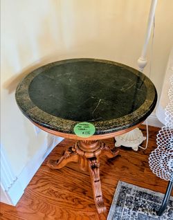 Beautiful marble and oak table