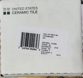 United States Ceramic Tile – Tegel Off White BG (3x6”) – Standard Grade