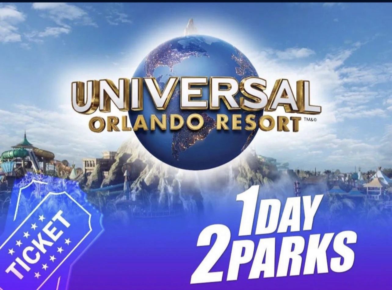 2 park 1 day universal tickets 