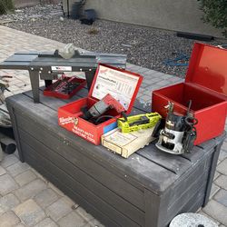 Milwaukee Hammer Drill, Craftsman Router and Router Table