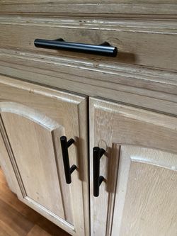 10 Total Black Cabinet Handles Pulls Cupboard Brand New 5” 7.75”