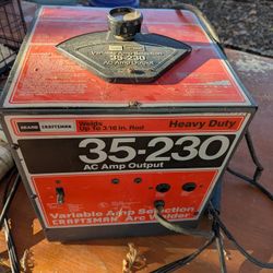 Craftsman Dual Range Welder