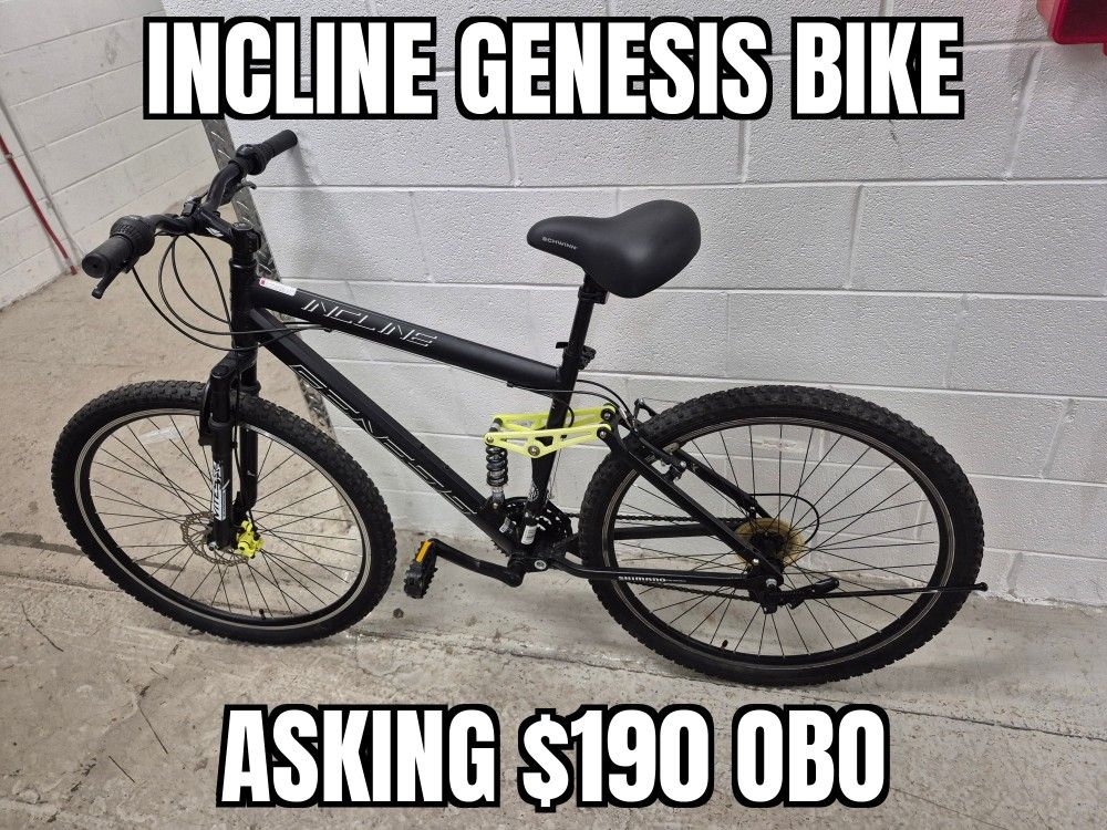 Incline GENESIS MOUNTAIN BIKE