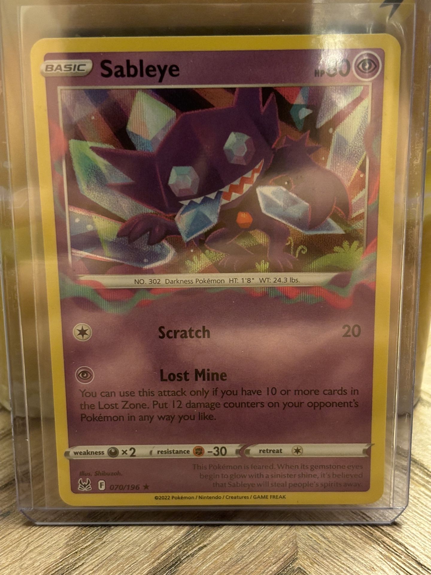 Sableye 070/196 - Lost Origin - Pokemon TCG - Holo Rare 