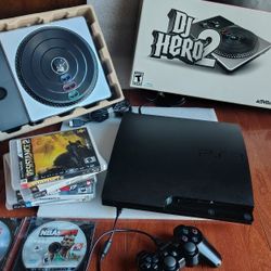 PlayStation 3 Games Controller And Dj2 Hero Bundle