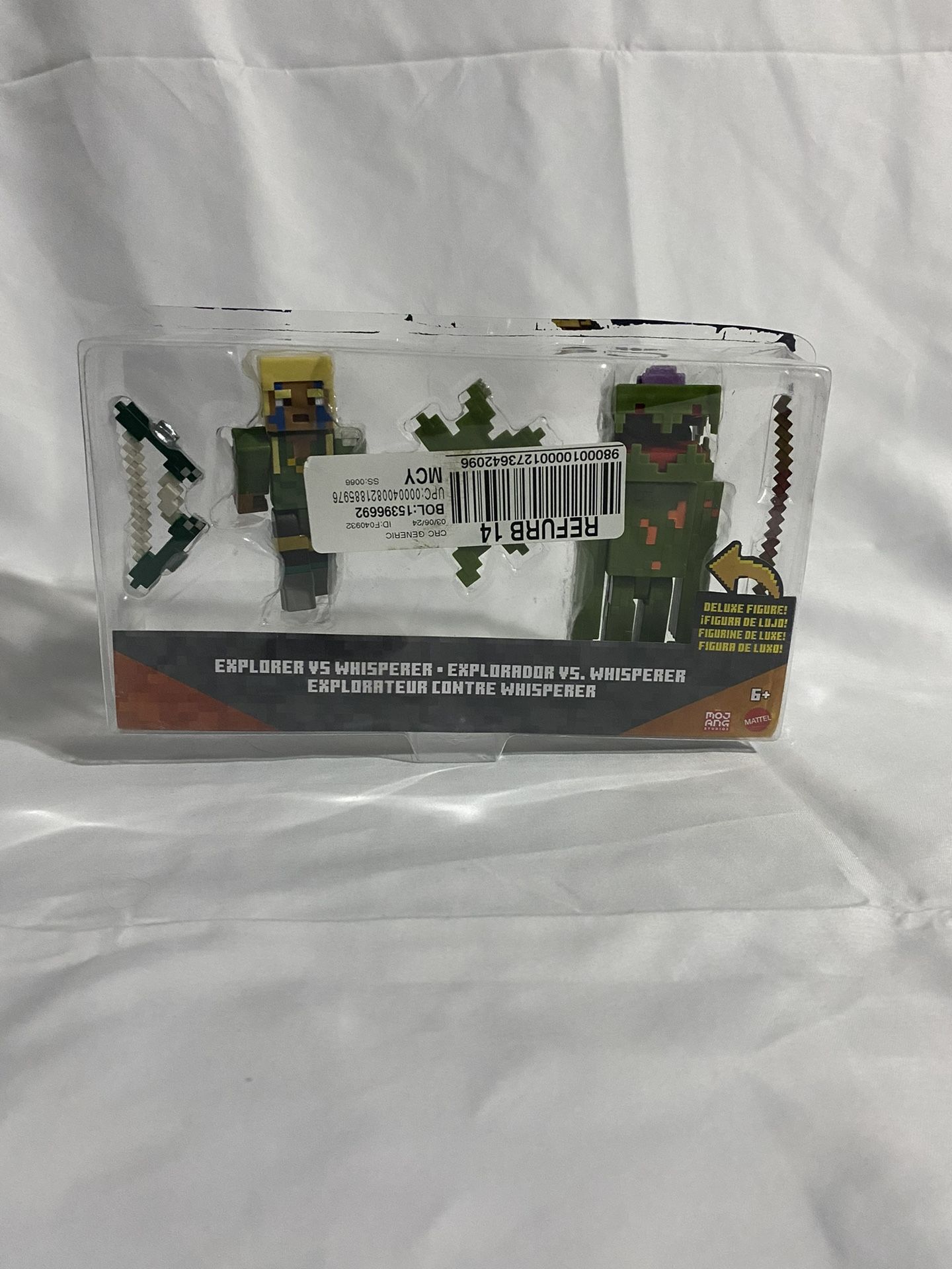 2021 Minecraft Mattel EXPLORER VS WHISPERER Deluxe Figure Sealed New