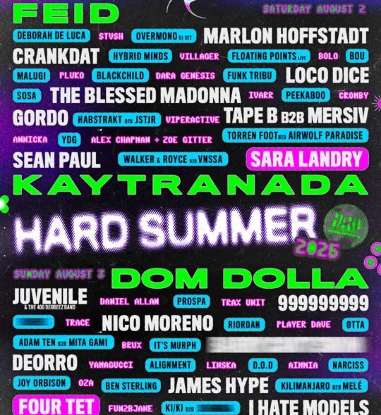 hard summer 2025 2-day GA ticket