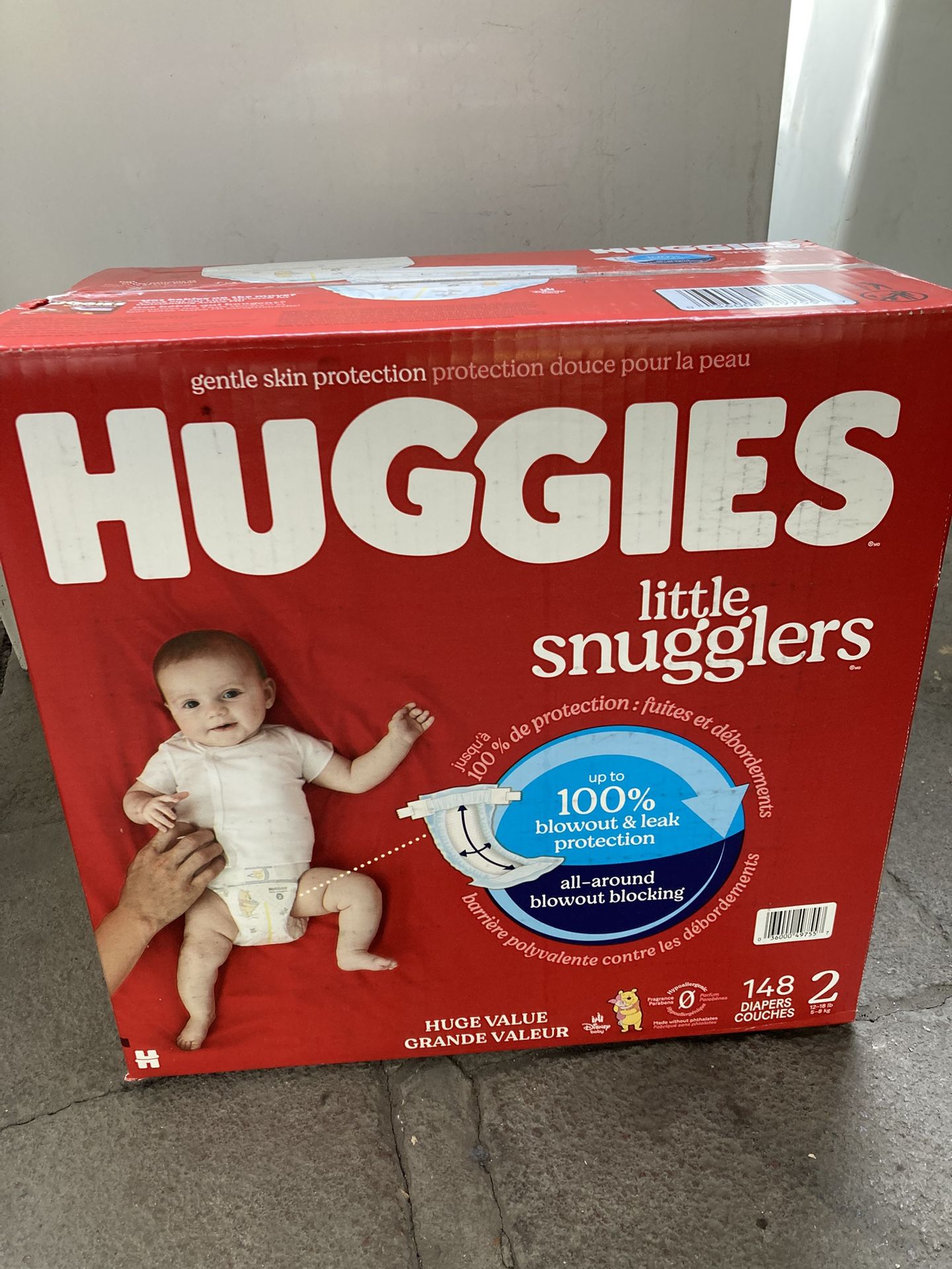 HUGGIES SIZE 2 148 pañales