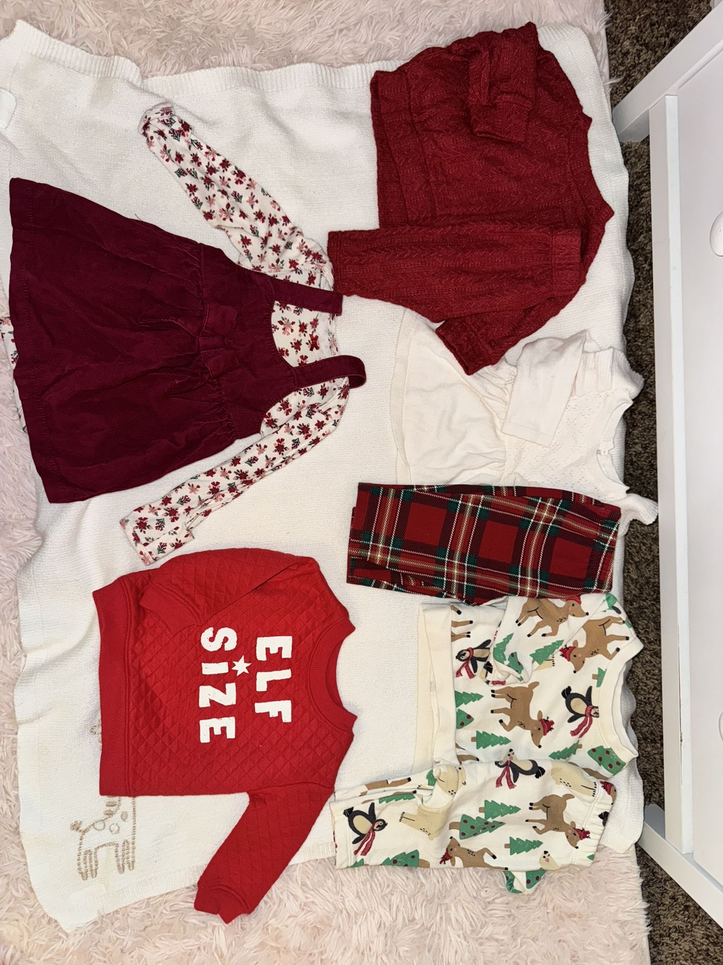 0-3 Month Baby Girl Christmas Lot