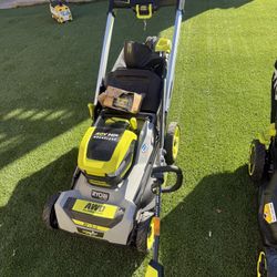 Lawnmower ryobi awd+weed eater wish per+6ah battery and fast charger $370 firm