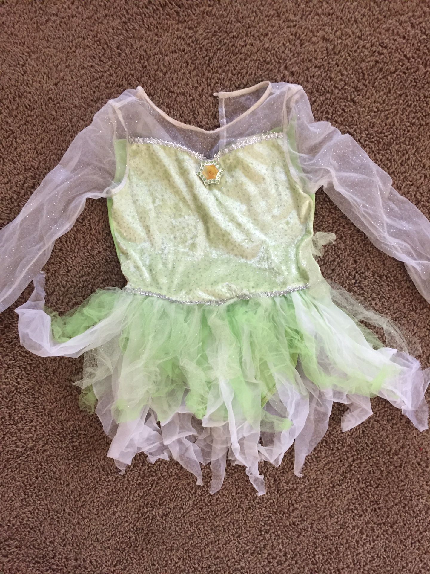 Kids tinker bell costume Size 7/8