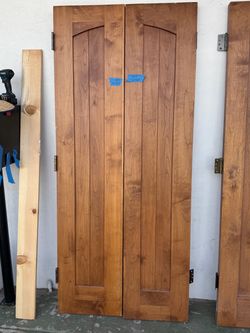 French Solid Wood Interior Door Pair 36x84 $450