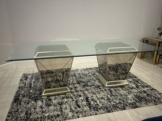 Glass top table