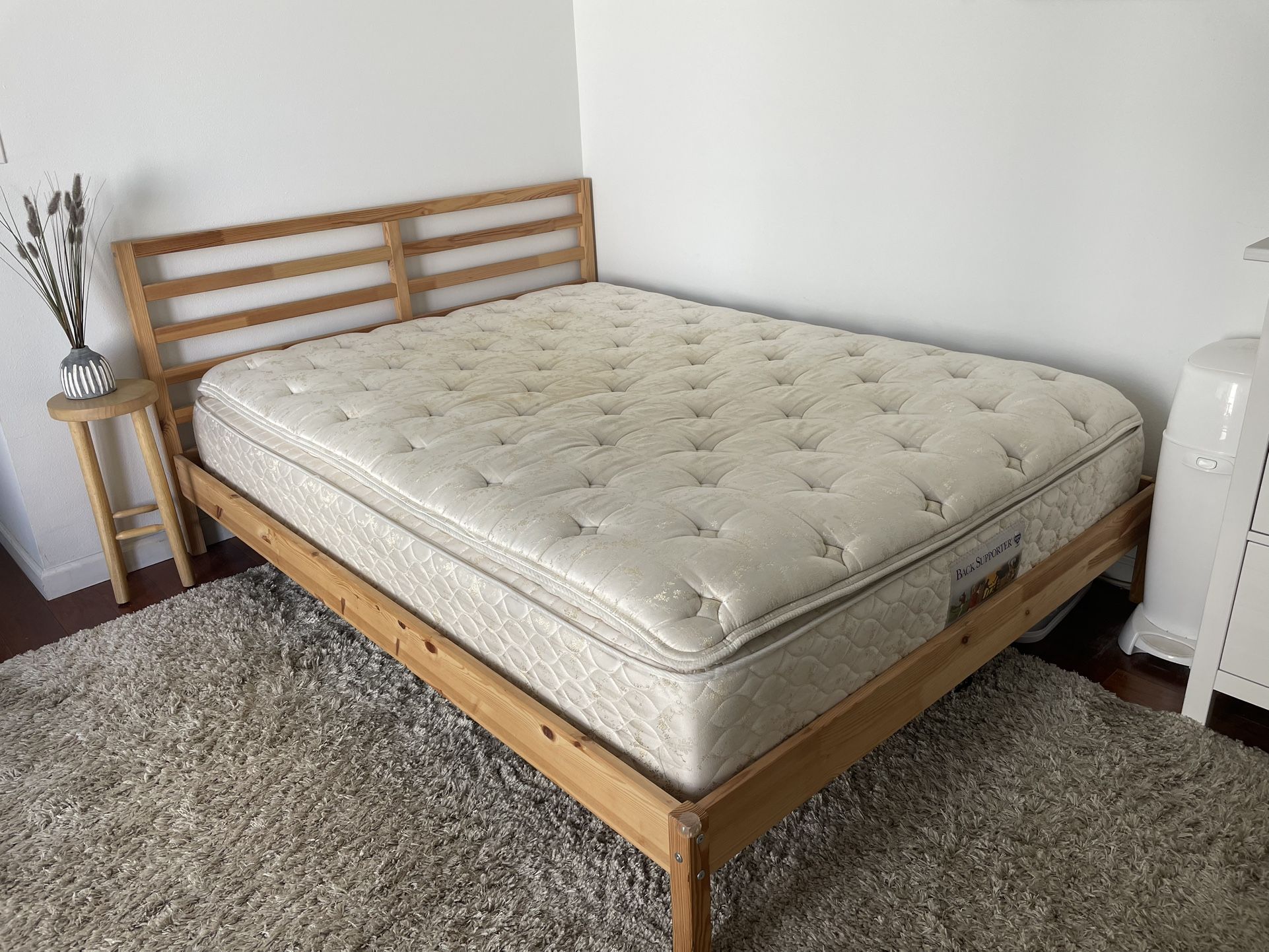 Queen Bed frame & Mattress