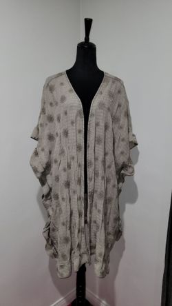 Women's Size 1X Boho Duster jacket Open Front Kimono price is firm Cash only
