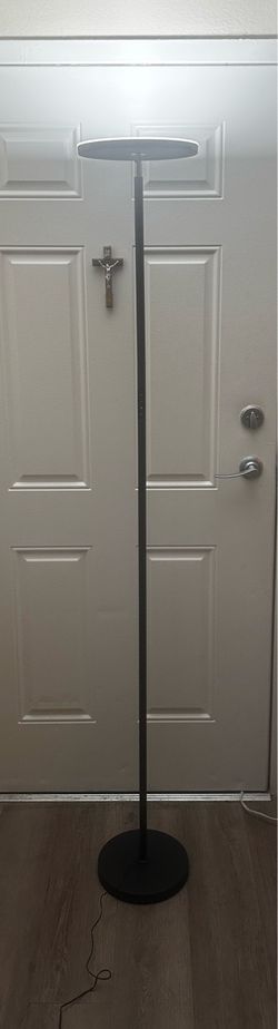 LED Torchiere Floor Lamp Black