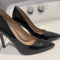  Mix No. 6 black patent leather Hills Size 7W