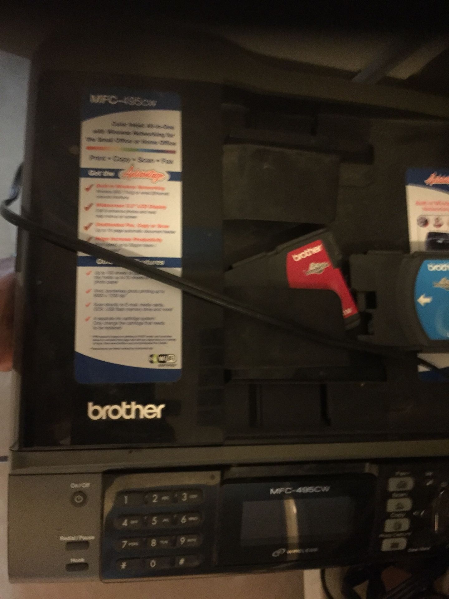 Printer scanner fax copy machine pretty much brand new only used twice for faxing docs