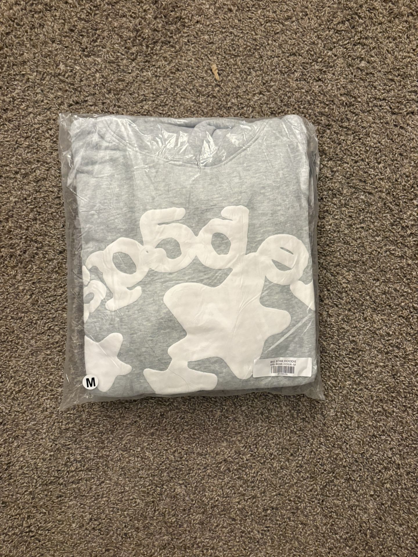 Sp5der Hoodie Grey White